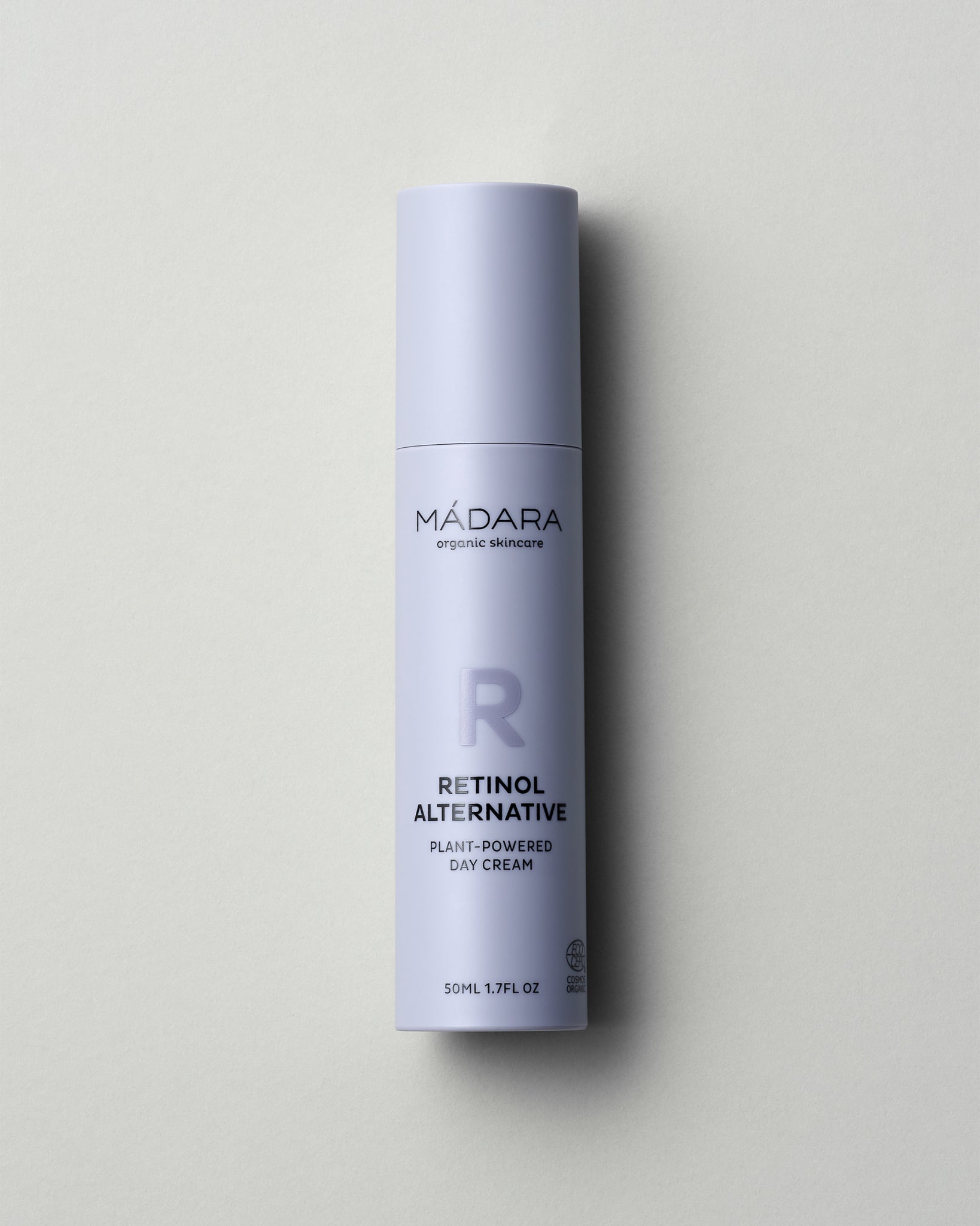 MÁDARA Organic Skincare plant powered day cream A3350 face cream product photo on plain background.